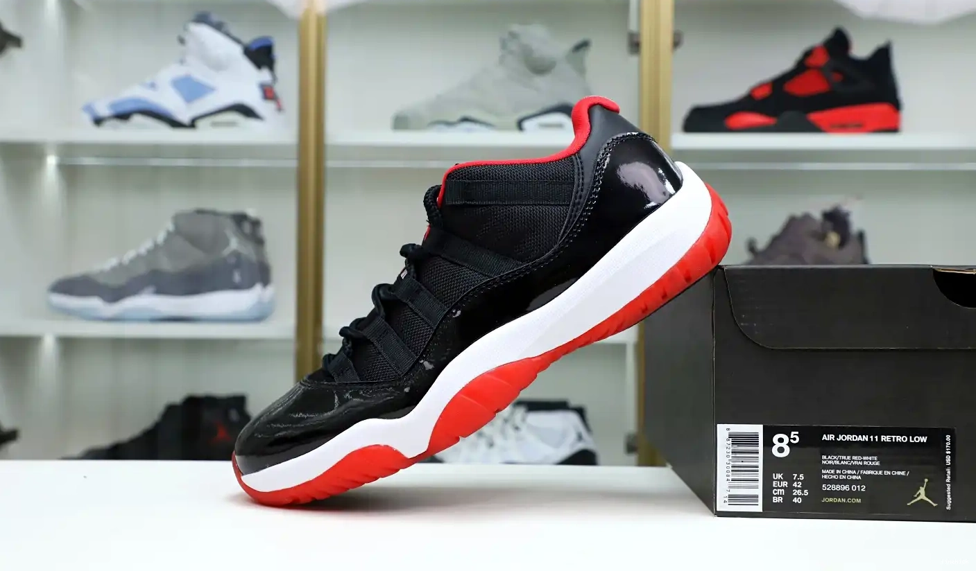 JORDAN LOW AIR RETRO BRED 11 0430